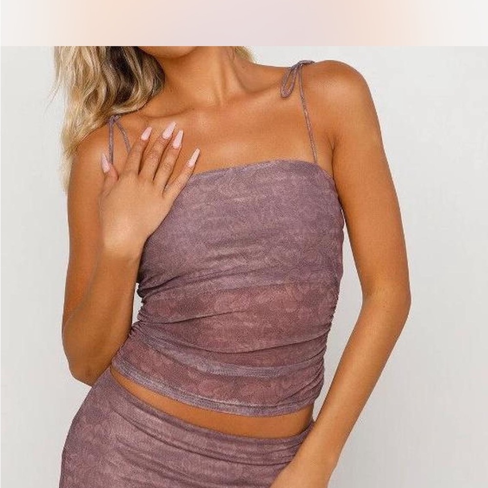 Elegant Purple Sable Sleeveless Top